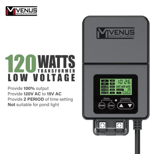 120W Outdoor Low Voltage Transformer With 12 Pcs 1.2W 40 Lumen Low Voltage Led Pathway Lights Outdoor Landscape Lighting By Venus Manufacturing 120W Outdoor Low Voltage Transformer With 12 Pcs 1.2W 40 Lumen Low Voltage Led Pathway Lights Outdoor Landscape Lighting By Venus Manufacturing