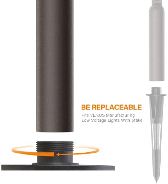 4Pk Outdoor Low Voltage Landscape Lighting With 60W Low Voltage Transformer And 4 Pack 3/4'' Npsm (0.77” Thread Diameters) Metal Mounting Bracket For Pathway Lights Spotlights 4Pk Outdoor Low Voltage Landscape Lighting With 60W Low Voltage Transformer And 4 Pack 3/4'' Npsm (0.77” Thread Diameters) Metal Mounting Bracket For Pathway Lights Spotlights