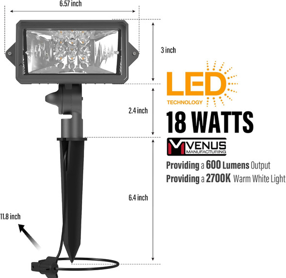 2 Pack Low Voltage Wall Wash Lights 12V Led Landscape Lighting 18 Watt 600 Lumen Flag Light 2700K Warm White Metal Outdoor Spotlight Black Trees Light For Garden & Yard 2 Pack Low Voltage Wall Wash Lights 12V Led Landscape Lighting 18 Watt 600 Lumen Flag Light 2700K Warm White Metal Outdoor Spotlight Black Trees Light For Garden & Yard