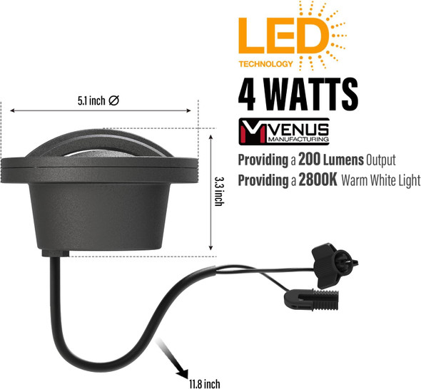 Low Voltage Well Lights Outdoor Landscape Lighting 4W 200 Lumen In-Ground Led Landscape Lights Weatherproof 2800K Warm White 12V Deck Up-Lights For Yard Tree Garden Fence 4Pack Low Voltage Well Lights Outdoor Landscape Lighting 4W 200 Lumen In-Ground Led Landscape Lights Weatherproof 2800K Warm White 12V Deck Up-Lights For Yard Tree Garden Fence 4Pack