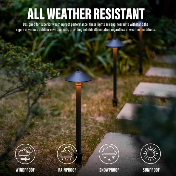 Low Voltage Led Pathway Lights 1.2W Outdoor Landscape Lighting 6 Pack 40 Lumen Landscape Path Lights 2700K For Lawn Patio Yard Walkway Driveway Pathway Garden Low Voltage Led Pathway Lights 1.2W Outdoor Landscape Lighting 6 Pack 40 Lumen Landscape Path Lights 2700K For Lawn Patio Yard Walkway Driveway Pathway Garden