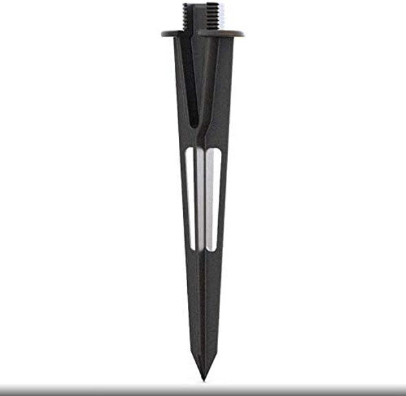 Landscape Lighting Stake Metal Outdoor Sturdy Solid Ground Spike Die-Cast Aluminum For Flood Light Pathway Light In-Ground Lights (1 Pack)