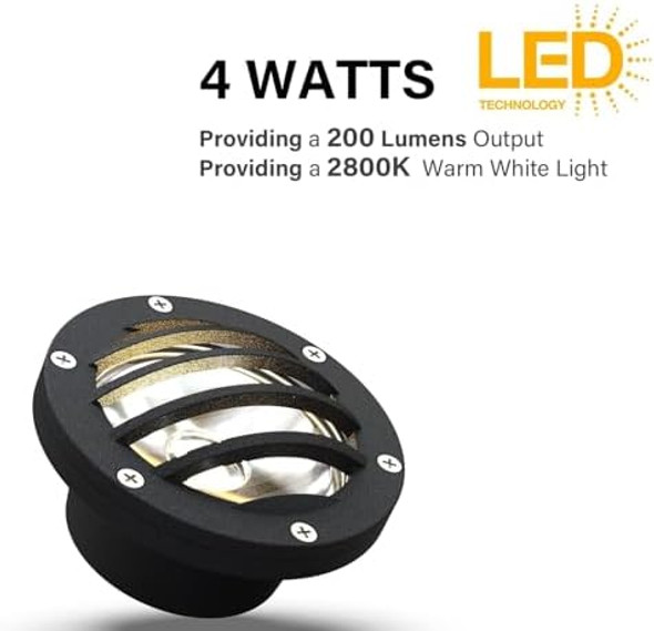 Well Light Low Voltage Landscape Lights Led Outdoor 4 Watt In-Ground Lighting Deck Light Yard Garden 8401-3500-01 Well Light Low Voltage Landscape Lights Led Outdoor 4 Watt In-Ground Lighting Deck Light Yard Garden 8401-3500-01