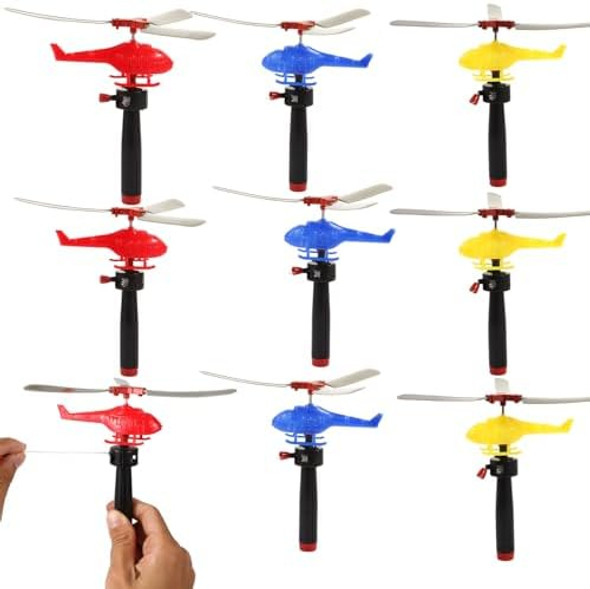 Vete 8 Pack Planes Toys Flying Toy Helicopter For Kids Toddlers 360° Rotating Helicopter Airplane Toys For Boys Girls Bulk Toys Party Favors Classroom Prizes Pinata FillersGoodie Bag Stuffers