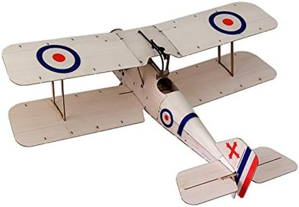 Viloga Micro Balsa Wood Model Airplane Se5A Biplane 14.8'' Wingspan Laser Cut Unassembled Model Airplanes Kits To Build For Adults Diy Mini Rc Plane For Indoor Fly (Kit+Motor+Esc+Servos)