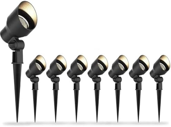 Low Voltage Landscape Lights 12V Ac 20W Outdoor Spotlight Flood Lights 145 Lumens G4 Bi-Piin Halogen Lighting 2800K Warm White Light For Garden Yard Pathway Driveway Lighting 8Pack Low Voltage Landscape Lights 12V Ac 20W Outdoor Spotlight Flood Lights 145 Lumens G4 Bi-Piin Halogen Lighting 2800K Warm White Light For Garden Yard Pathway Driveway Lighting 8Pack