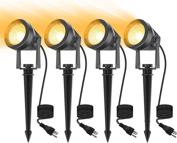 Volisun Plug In Spot Light Outdoor SpotlightsLandscape Spotlights Landscape Lights With PlugIp65 WaterproofOutdoor Spotlights For TreesYardHouseFlags (4PacksWarm White) Volisun Plug In Spot Light Outdoor SpotlightsLandscape Spotlights Landscape Lights With PlugIp65 WaterproofOutdoor Spotlights For TreesYardHouseFlags (4PacksWarm White)
