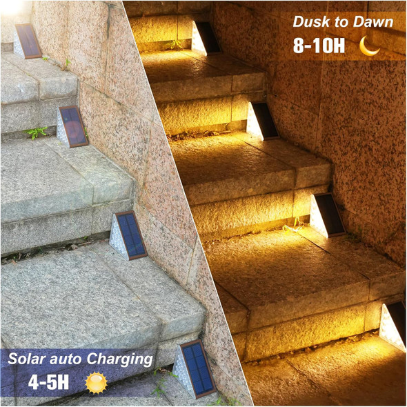 Volisun Solar Step Lights Outdoor Waterproof Led Outdoor Stair Lights Solar Step Light For Outside Deck Light Decor For StairFront Porch And Patio(Brown6 Pack) Volisun Solar Step Lights Outdoor Waterproof Led Outdoor Stair Lights Solar Step Light For Outside Deck Light Decor For StairFront Porch And Patio(Brown6 Pack)