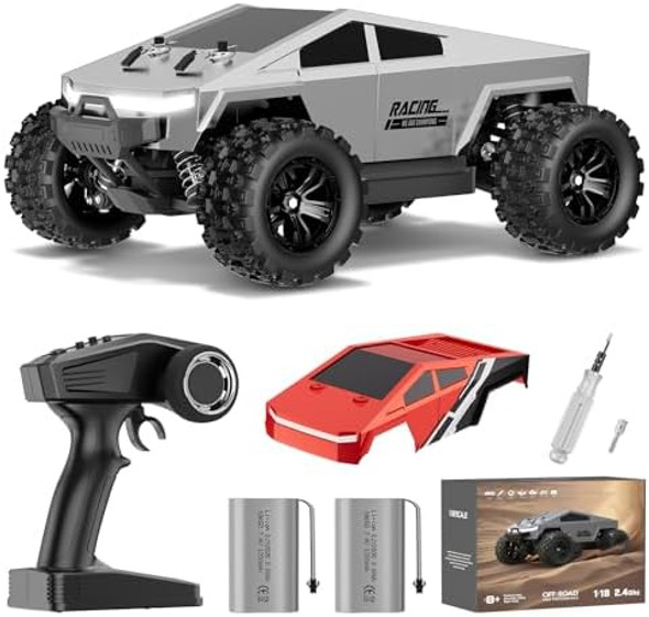 Wayeee 1:18 Fast Rc Car 40 Kph High Speed 4X4 Remote Control Monster Truck All Terrain Vehicles Toy With 2 Batteries 2.4Ghz Remote Control 2 Pvc Shell Off-Road Pickup For Kids And Adults Wayeee 1:18 Fast Rc Car 40 Kph High Speed 4X4 Remote Control Monster Truck All Terrain Vehicles Toy With 2 Batteries 2.4Ghz Remote Control 2 Pvc Shell Off-Road Pickup For Kids And Adults