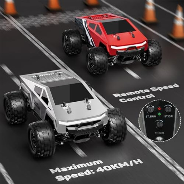 Wayeee 1:18 Fast Rc Car 40 Kph High Speed 4X4 Remote Control Monster Truck All Terrain Vehicles Toy With 2 Batteries 2.4Ghz Remote Control 2 Pvc Shell Off-Road Pickup For Kids And Adults Wayeee 1:18 Fast Rc Car 40 Kph High Speed 4X4 Remote Control Monster Truck All Terrain Vehicles Toy With 2 Batteries 2.4Ghz Remote Control 2 Pvc Shell Off-Road Pickup For Kids And Adults