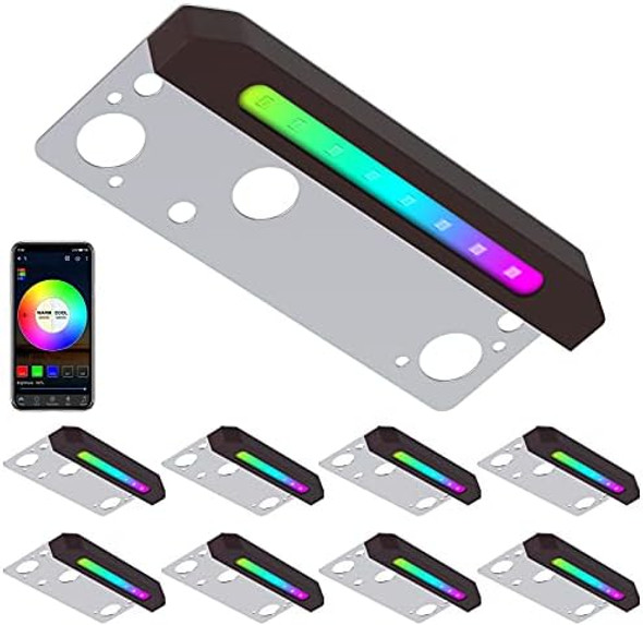 8-Pack Smart Hardscape Lighting Retaining Wall Lights 1.5W 7 Inch Ip65 Waterproof Step Light 12V Low Voltage Ac/Dc Soft White 2700K Compatible With Alexa & Google Assistant