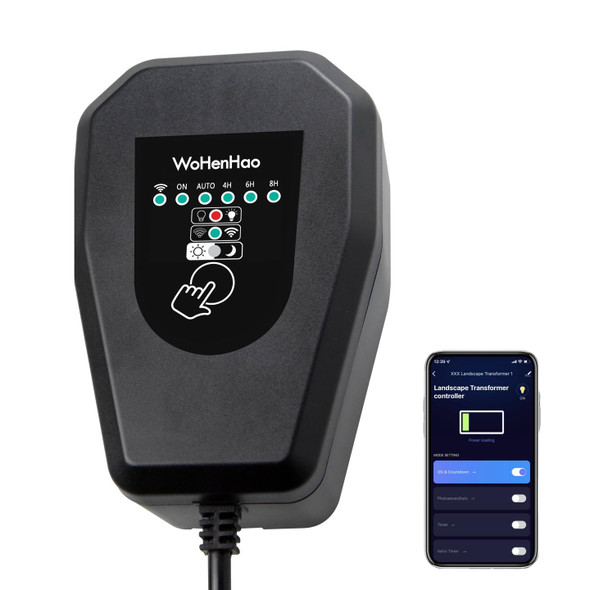 60W Low Voltage Landscape Transformer With Wifi Control – Outdoor Light Timer With Auto Photocell Sensor 2/4/6/8 Hour Settings Weatherproof Power Supply For Garden & Path Lights 60W Low Voltage Landscape Transformer With Wifi Control – Outdoor Light Timer With Auto Photocell Sensor 2/4/6/8 Hour Settings Weatherproof Power Supply For Garden & Path Lights