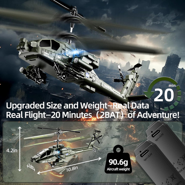 Xikotec Rc Helicopter Remote Control Helicopter Toy For Kids Beginners And Adults With Altitude Hold Gyro & Led Light 2 Batteries & Usb-C Charging For Boys Ages 8-12 (Green) Xikotec Rc Helicopter Remote Control Helicopter Toy For Kids Beginners And Adults With Altitude Hold Gyro & Led Light 2 Batteries & Usb-C Charging For Boys Ages 8-12 (Green)