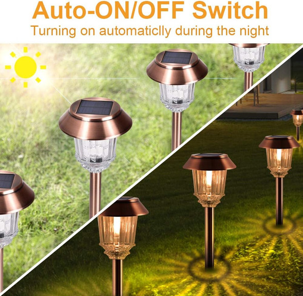 Xmcosy+ Solar Pathway Lights Outdoor - 6 Pack Solar Garden Lights 10-40 Lm Dimmable Solar Lights Outdoor Waterproof Auto On/Off Ip 65 Solar Powered Landscape Lighting For Patio Walkway Driveway Xmcosy+ Solar Pathway Lights Outdoor - 6 Pack Solar Garden Lights 10-40 Lm Dimmable Solar Lights Outdoor Waterproof Auto On/Off Ip 65 Solar Powered Landscape Lighting For Patio Walkway Driveway
