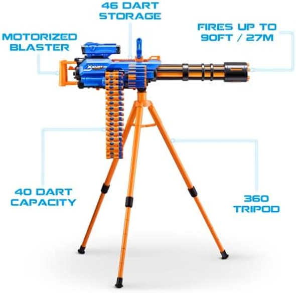 X-Shot Insanity Motorized Rage Fire By Zuru 72 Darts Air Pocket Technology Darts Dart Storage Blasting Power Auto Feeding Belt Tripod & Scope Outdoor Toy For Boys Girls Teens Adults X-Shot Insanity Motorized Rage Fire By Zuru 72 Darts Air Pocket Technology Darts Dart Storage Blasting Power Auto Feeding Belt Tripod & Scope Outdoor Toy For Boys Girls Teens Adults