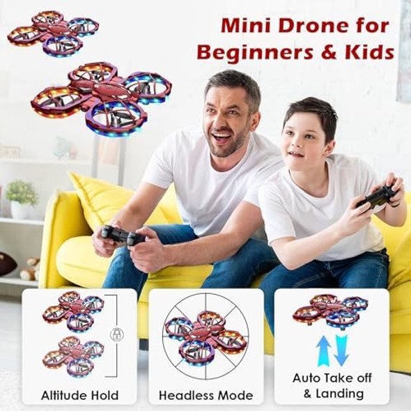 Mini Drones For Kids With Beginners Kids Drone With Throw To Go 3 Speeds Mode 360° Flips Auto Hovering Headless Mode Obstacle Avoidance Function Birthday s For 3-10 Year Old Boys Girls Mini Drones For Kids With Beginners Kids Drone With Throw To Go 3 Speeds Mode 360° Flips Auto Hovering Headless Mode Obstacle Avoidance Function Birthday s For 3-10 Year Old Boys Girls