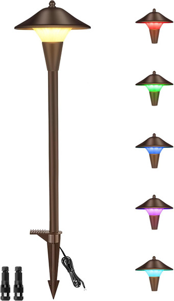 Low Voltage Pathway Lights 5W Rgbcw 10 Color Temperatures 1Pk Oil Rubbed Bronze 12V Led Rgb Wired Color Changing Landscape Lights For Outdoor Christmas Garden Pathway Walkway Etl Listed Low Voltage Pathway Lights 5W Rgbcw 10 Color Temperatures 1Pk Oil Rubbed Bronze 12V Led Rgb Wired Color Changing Landscape Lights For Outdoor Christmas Garden Pathway Walkway Etl Listed