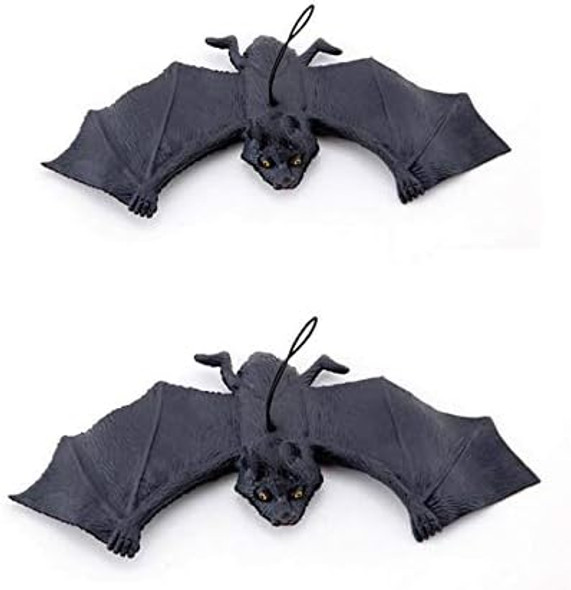 Akoak Very Ugly Rubber Bat, Halloween Decoration Prank Toy Simulation Hanging Bat,Pack Of 5 Akoak Very Ugly Rubber Bat, Halloween Decoration Prank Toy Simulation Hanging Bat,Pack Of 5
