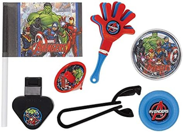Amscan Marvel Avengers Powers Unite Mega Mix Value Pack, 11.5" X 9" - 48 Count Exclusive Superhero Set With Action-Packed Variety & Unique Collectibles Amscan Marvel Avengers Powers Unite Mega Mix Value Pack, 11.5" X 9" - 48 Count Exclusive Superhero Set With Action-Packed Variety & Unique Collectibles