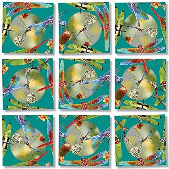 B.Dazzle Dragonflies 9 Piece Scramble Square Puzzle - Challenging Brain Teaser For Children & Adults-Boosts Cognitive Function & Problem Solving