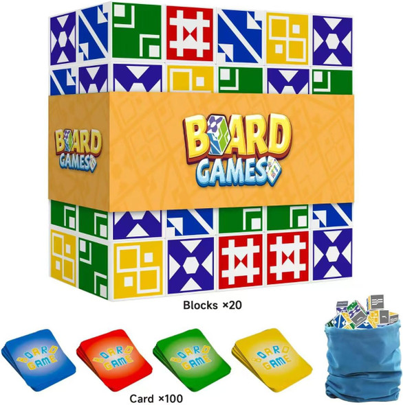 Bbnote Matching Puzzle Game For Kids & Adults, Family Board Games Block For Boys & Girls Ages 4-8 8-12, 2+ Player Card Puzzles For Children 3+ Year Olds