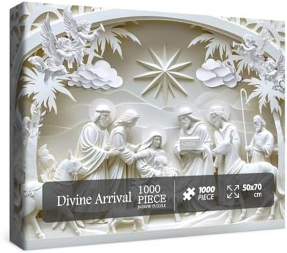 Bboldin Christian Jesus Religious Puzzles For Adults 1000 Pieces, 3D Nativity Scene Sculpture Bible Jigsaw Puzzles, Faith Catholic Cross Puzzle Bboldin Christian Jesus Religious Puzzles For Adults 1000 Pieces, 3D Nativity Scene Sculpture Bible Jigsaw Puzzles, Faith Catholic Cross Puzzle