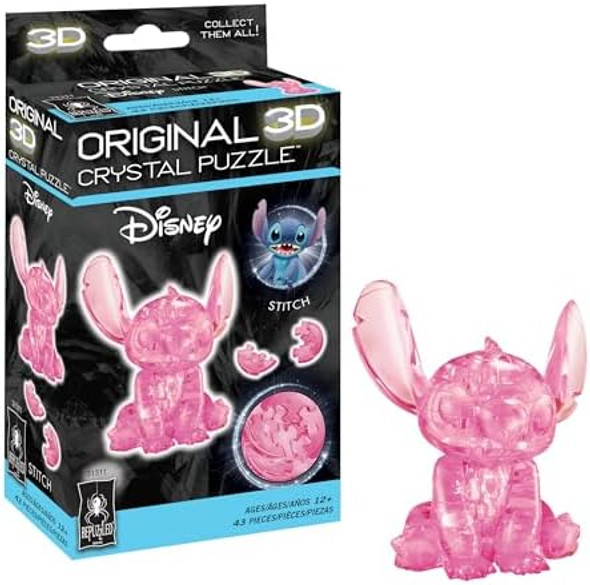 Bepuzzled, Disney Stitch Original 3D Crystal Puzzle, Perfect For Puzzlers Ages 12 And Up, Challenging To Complete And Beautiful To Display, Collect Them All