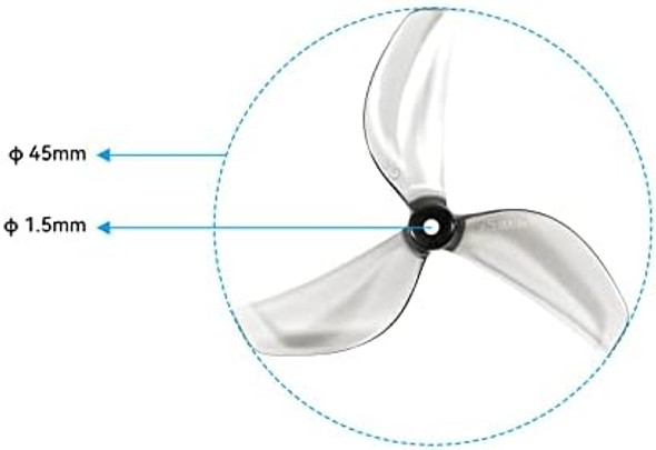 Betafpv Gemfan 16Pcs 45Mm 3-Blade Whoop Drone Propeller With 1.5Mm Shaft Hole Compatible For Fpv Racing Like Meteor75 Pro 1S Fpv Whoop Drone Quadcopter Betafpv Gemfan 16Pcs 45Mm 3-Blade Whoop Drone Propeller With 1.5Mm Shaft Hole Compatible For Fpv Racing Like Meteor75 Pro 1S Fpv Whoop Drone Quadcopter