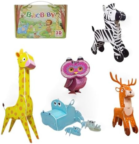 Bst3Cbaby 3D Cartoon Jigsaw Fun 3D Animal Puzzle For Kids Ages 4-8 Educational 3D Cartoon Puzzles For Kids Best 3D Puzzles For Creative Learning Bst3Cbaby 3D Cartoon Jigsaw Fun 3D Animal Puzzle For Kids Ages 4-8 Educational 3D Cartoon Puzzles For Kids Best 3D Puzzles For Creative Learning