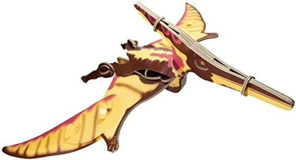 Build Your Own Moving Pteranodon - Pull Tab Flapping Wing Action - Eco Friendly Cardboard Craft Kit - Ages 8+