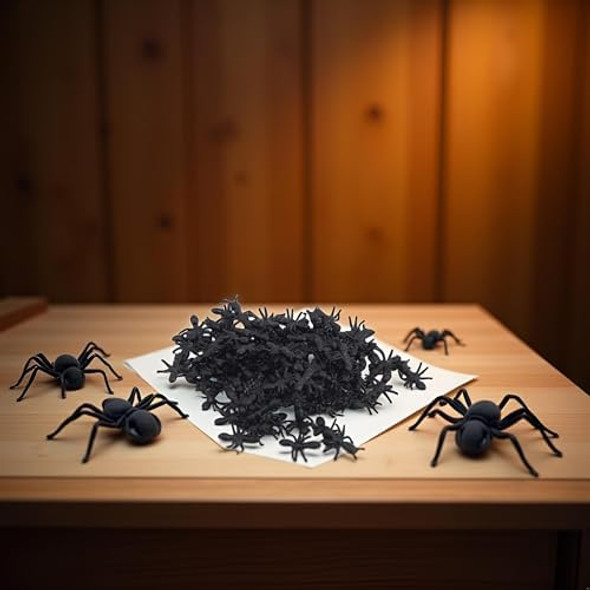Bwesoo 100Pcs Black Fake Black Ant Realistic Imitation For Halloween Prank Props Simple And Sophisticated Design Executive Desk Games Bwesoo 100Pcs Black Fake Black Ant Realistic Imitation For Halloween Prank Props Simple And Sophisticated Design Executive Desk Games