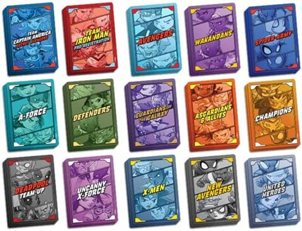 Cmonmarvel United: Team Decks Expansion - Tabletop Miniatures Strategy Game, Cooperative Superhero Game For Kids & Adults, Ages 14+, 1-5 Players, 45 Min Playtime, Made