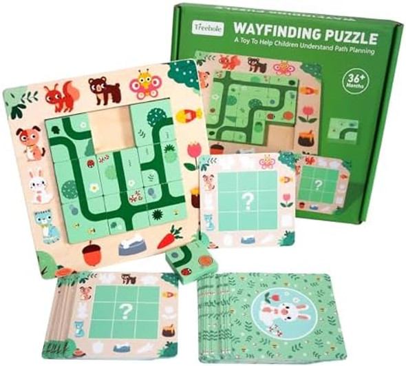 Contnovin Logic Puzzle Game For Kids Ages 3+, Contnovin Animal Feeding Adventure Board Game, Montessori Toys With Path Tiles & Cards, Stem Learning Travel For Boys & Girls