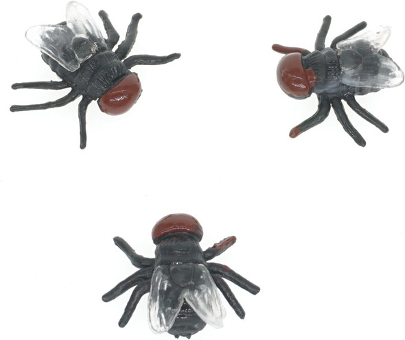 Cooplay 30Pcs Fake Fly Flies Bug Plastic Mock Insects Reptile Joke Toys Prank Scary Trick Tricky Brains For Halloween Party Cooplay 30Pcs Fake Fly Flies Bug Plastic Mock Insects Reptile Joke Toys Prank Scary Trick Tricky Brains For Halloween Party