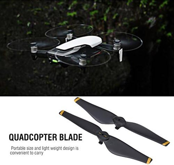 Dilwe 2Pairs Air Props Blade, Cw Ccw Quick Release Carbon Fiber Propeller Blades Rc Drone Quadcopter Accessory For Air (Gold Stripe) Dilwe 2Pairs Air Props Blade, Cw Ccw Quick Release Carbon Fiber Propeller Blades Rc Drone Quadcopter Accessory For Air (Gold Stripe)