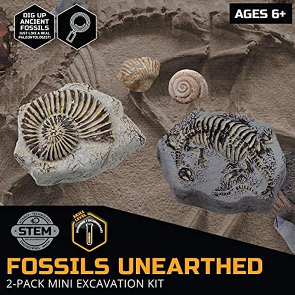 Discovery Kids Discovery #Mindblown Mini Fossil Dig Set, 2 Pack Excavation Kit, Interactive Archaeology Paleontology Experiment, Learn Science, Fun And Educational Stem Toy For Kids Ages 6 And Up Discovery Kids Discovery #Mindblown Mini Fossil Dig Set, 2 Pack Excavation Kit, Interactive Archaeology Paleontology Experiment, Learn Science, Fun And Educational Stem Toy For Kids Ages 6 And Up