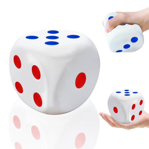 Dshengoo 2 Pack 3.1 Inch Foam Dice Stress Balls,Squishies Dice Squeeze Stress Ball Toy With Dots 6 Sides For Kids,Teenagers,Adults Board Games, To Get Your Luck Numbers,Relieve Stress Anxiety Dshengoo 2 Pack 3.1 Inch Foam Dice Stress Balls,Squishies Dice Squeeze Stress Ball Toy With Dots 6 Sides For Kids,Teenagers,Adults Board Games, To Get Your Luck Numbers,Relieve Stress Anxiety