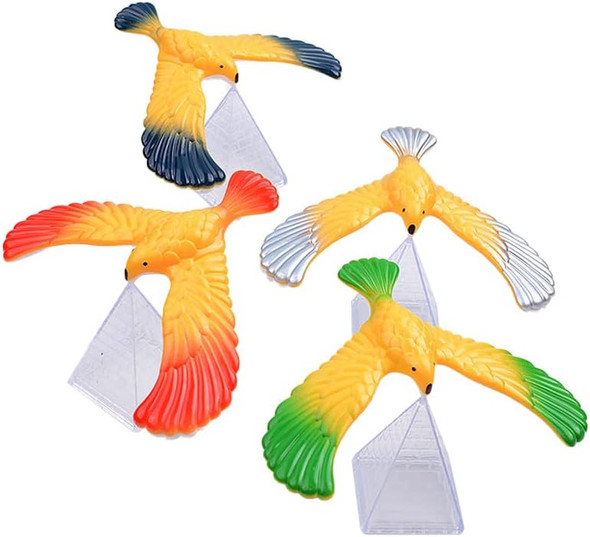 Ecuupas 4Pcs Balance Bird Gravity Bird With Pyramid Combination Physics Toy Physical Science Adults Office Desktop For Science Lovers Children And Teachers Of All Ages Ecuupas 4Pcs Balance Bird Gravity Bird With Pyramid Combination Physics Toy Physical Science Adults Office Desktop For Science Lovers Children And Teachers Of All Ages