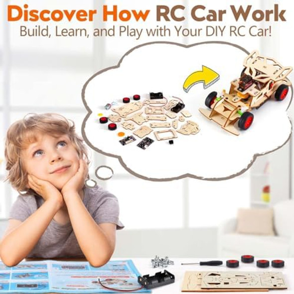 Edujoy Stem Science Kits For Kids Age 8-12 - Building Remote Control Model Car Kits, 8 9 10 Year Old Teen Boys s - 3D Wooden Puzzles Toys For Ages 8-13 - Diy Stem Crafts Educational Toys Edujoy Stem Science Kits For Kids Age 8-12 - Building Remote Control Model Car Kits, 8 9 10 Year Old Teen Boys s - 3D Wooden Puzzles Toys For Ages 8-13 - Diy Stem Crafts Educational Toys