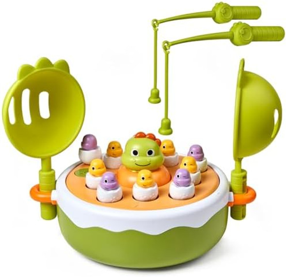 Ejog Pup Dinosaur Pop Up Board Game For Kids, Magnetic Fishing Turntable Toys, Rotating Music Dinosaur Educational Toy. Suitable For Boys And Girls Aged 3-8 Ejog Pup Dinosaur Pop Up Board Game For Kids, Magnetic Fishing Turntable Toys, Rotating Music Dinosaur Educational Toy. Suitable For Boys And Girls Aged 3-8