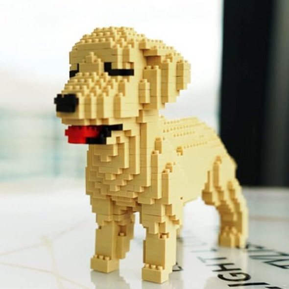 Enhana Building Block Animal Building Bricks Dogs Golden Retriever Tiny Mini Block Dog Building Animal Set Diy 3D Block Toy Building Blocks For Kids Or Adult 950 Pieces, C51067W