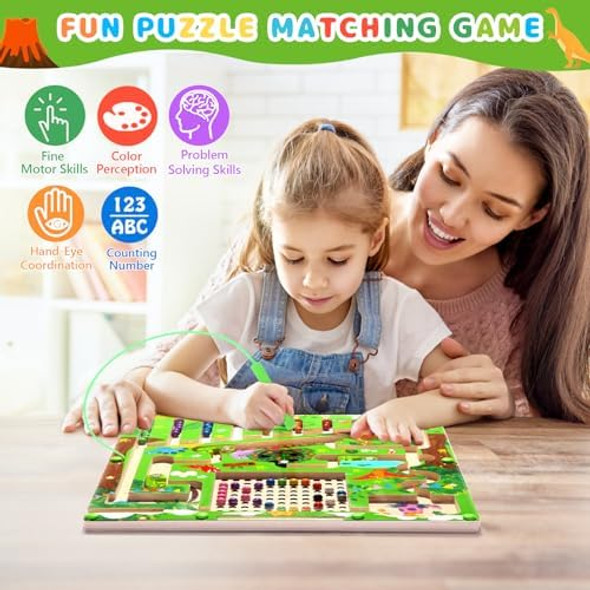 Ficcurys Magnetic Color And Number Maze,Magnetic Puzzles Board For Toddlers Ages 3+,Preschool Learning Sensory Toys,Kids Wooden Montessori Toys For Boys Girls Ficcurys Magnetic Color And Number Maze,Magnetic Puzzles Board For Toddlers Ages 3+,Preschool Learning Sensory Toys,Kids Wooden Montessori Toys For Boys Girls