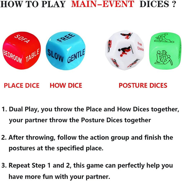 Fly-Love Funny Date Night Dice For Couples Valentine'S Day For Women Men Decider Dice Couple Game Dice For Girlfriend Boyfriend Wedding Anniversary Christmas Birthday s 2-Nd-37