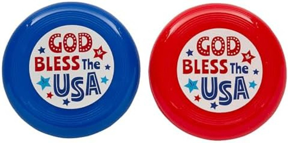 Fun Express Bulk 72 Pieces God Bless The Usa Mini Flying Discs Fun Express Bulk 72 Pieces God Bless The Usa Mini Flying Discs
