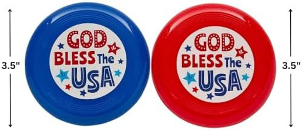 Fun Express Bulk 72 Pieces God Bless The Usa Mini Flying Discs Fun Express Bulk 72 Pieces God Bless The Usa Mini Flying Discs