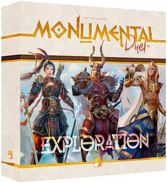 Funforge Monumental Duel - Exploration - Civilization Deck-Building Board Game, Strategy Game, Combine Or Standalone, Ages 10+, 2 Players, 60-90 Min