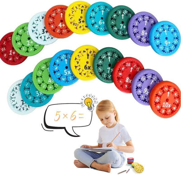 Gaigisfur Math Fidget Spinner,Math Fidget Toy,Math Learning & Education Toys Game,Relieves Stress,Math Games For Kids(Random Color 18Pcs) Gaigisfur Math Fidget Spinner,Math Fidget Toy,Math Learning & Education Toys Game,Relieves Stress,Math Games For Kids(Random Color 18Pcs)