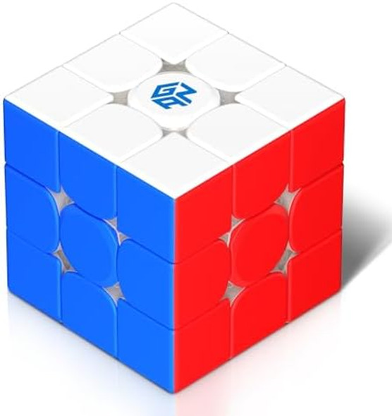 Gan 356 R S 2, 3X3 Speed Cube Gans Classic Non-Magnetic Magic Cube Stickerless Puzzle Practice Solving Wing-Shaped Core 2.0, 90° Corner Cutting, Tension Adjustable, 356Rs2