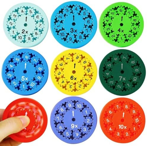 Haomax Math Fidget Spinner,Math Fact Fidget Spinners,Math Multiply And Divide Fidget Spinner,Math Fidget Spinner Toy, Perfect For Math Learning Multiplication,Division & Educational Toys Games(9Pcs) Haomax Math Fidget Spinner,Math Fact Fidget Spinners,Math Multiply And Divide Fidget Spinner,Math Fidget Spinner Toy, Perfect For Math Learning Multiplication,Division & Educational Toys Games(9Pcs)