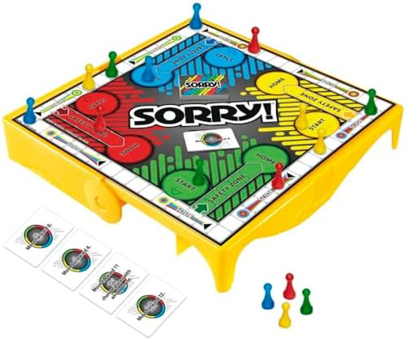 Hasbro Gaming Sorry Grab And Go Travel-Sized Board Game